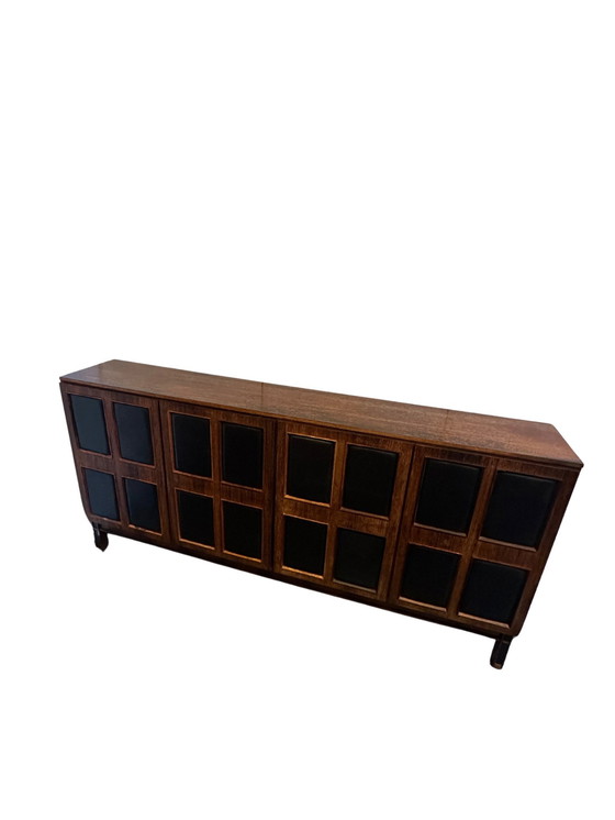 Image 1 of Sideboard Leather Germany 1960