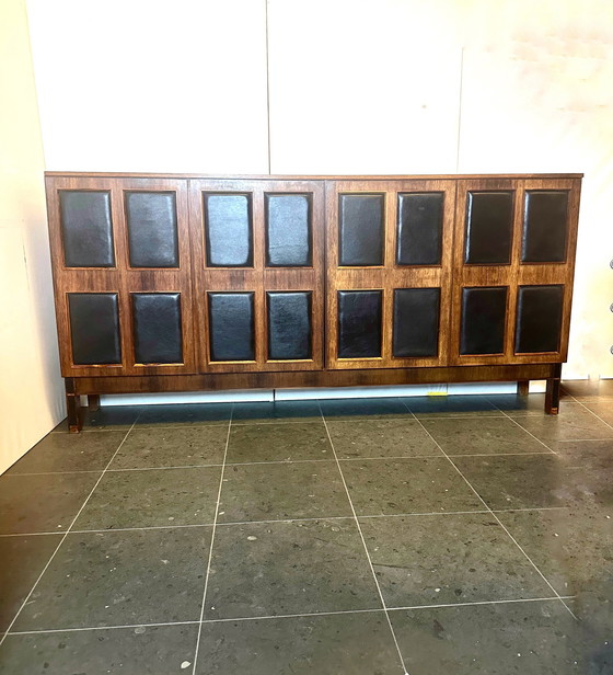 Image 1 of Sideboard Leather Germany 1960