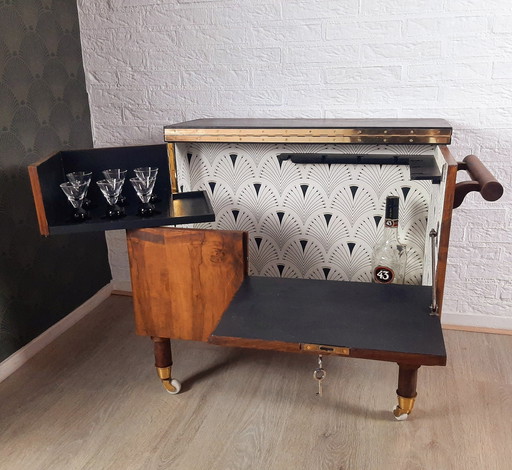 Art Deco Dranken Kar - Drinks Trolley