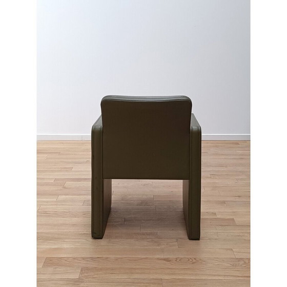 Image 1 of Vintage Thf fauteuil in hout en leer van Poltrona Frau, 1990