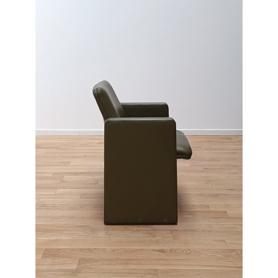 Image 1 of Vintage Thf fauteuil in hout en leer van Poltrona Frau, 1990