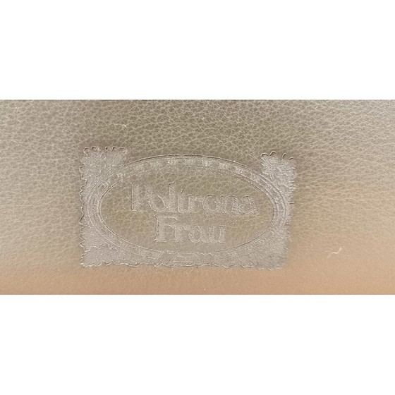 Image 1 of Vintage Thf fauteuil in hout en leer van Poltrona Frau, 1990