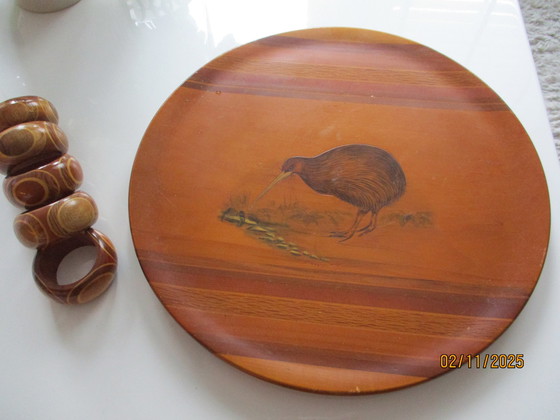 Image 1 of Vintage Houten Schalen Van Sovereign Native Timbers Of New Sealand