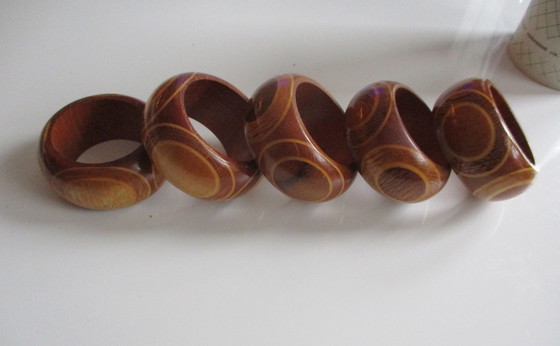 Image 1 of Vintage Houten Schalen Van Sovereign Native Timbers Of New Sealand