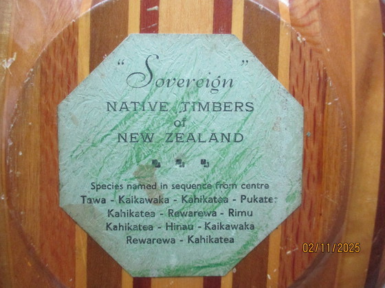 Image 1 of Vintage Houten Schalen Van Sovereign Native Timbers Of New Sealand