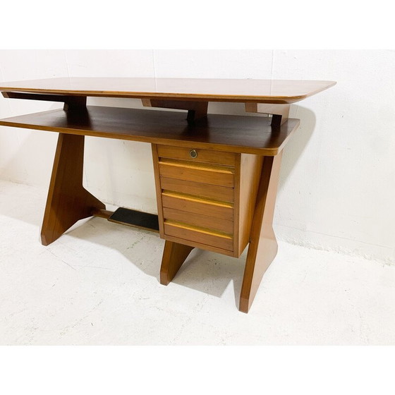 Image 1 of Houten bureau met laden uit Mid Century, Italië 1960