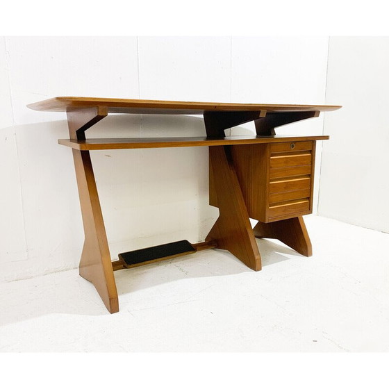 Image 1 of Houten bureau met laden uit Mid Century, Italië 1960