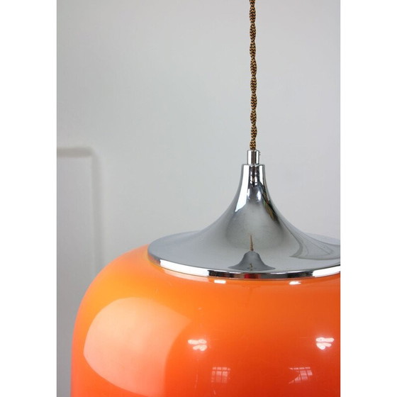 Image 1 of Vintage oranje hanglamp van Guzzini, Space Age