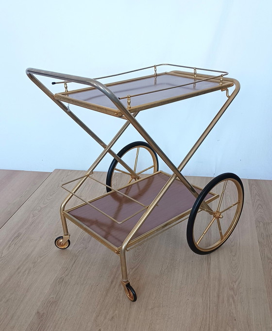 Image 1 of Zestiger jaren serveer trolley 