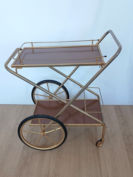 Image 1 of Zestiger jaren serveer trolley 