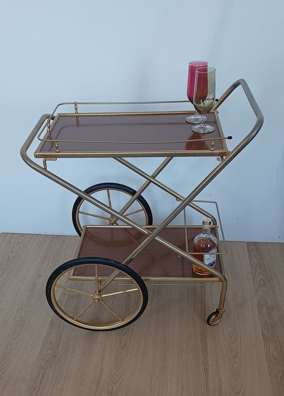 Image 1 of Zestiger jaren serveer trolley 