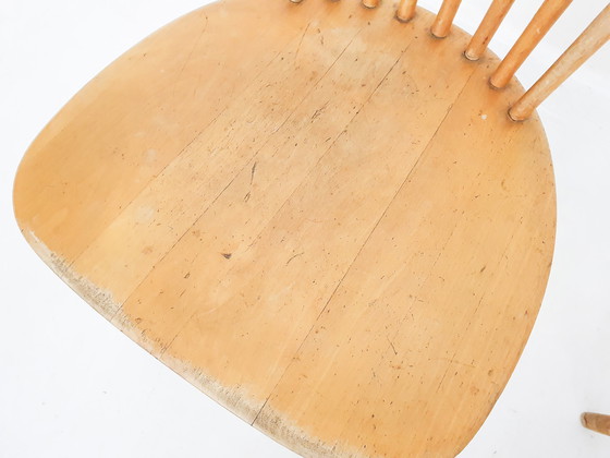 Image 1 of 2x vintage eetkamerstoelen met spillegang