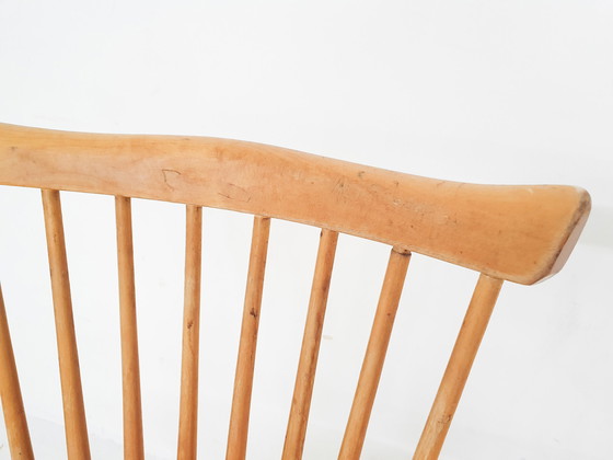 Image 1 of 2x vintage eetkamerstoelen met spillegang