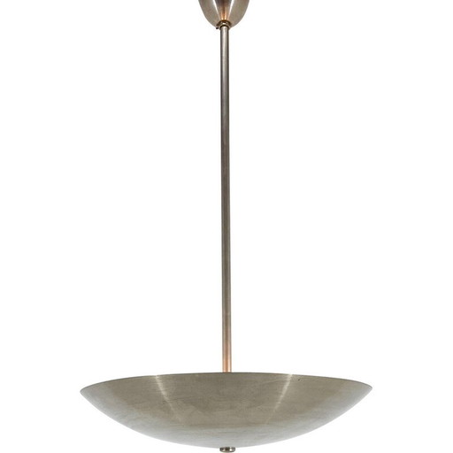 Vintage Art Deco chromen hanglamp van Franta Anyz, Tsjecho-Slowakije 1930