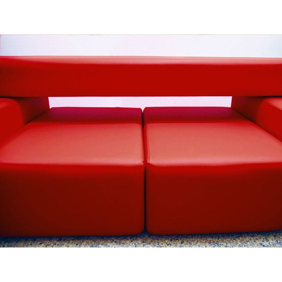 Image 1 of Vintage modulaire sofa van hout, Italië 1970