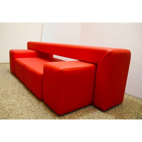 Image 1 of Vintage modulaire sofa van hout, Italië 1970