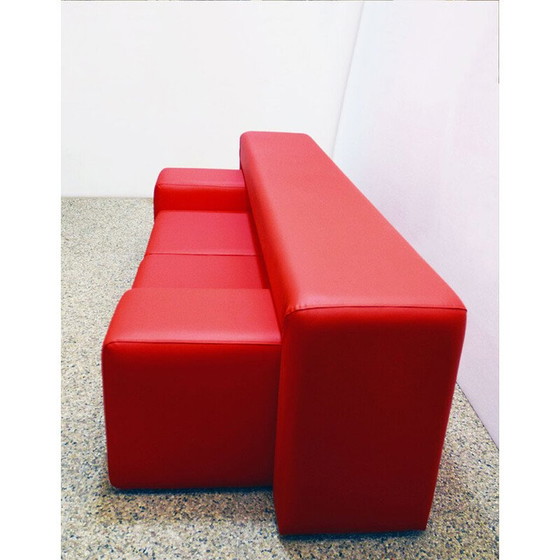 Image 1 of Vintage modulaire sofa van hout, Italië 1970