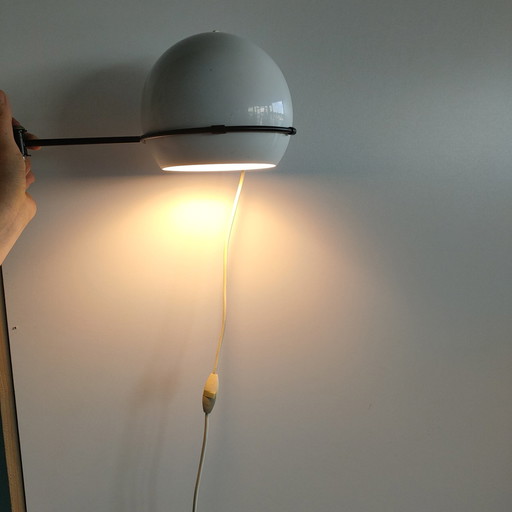 Vintage Gepo Jaren 70 Wandlamp Bollamp Met Beugel