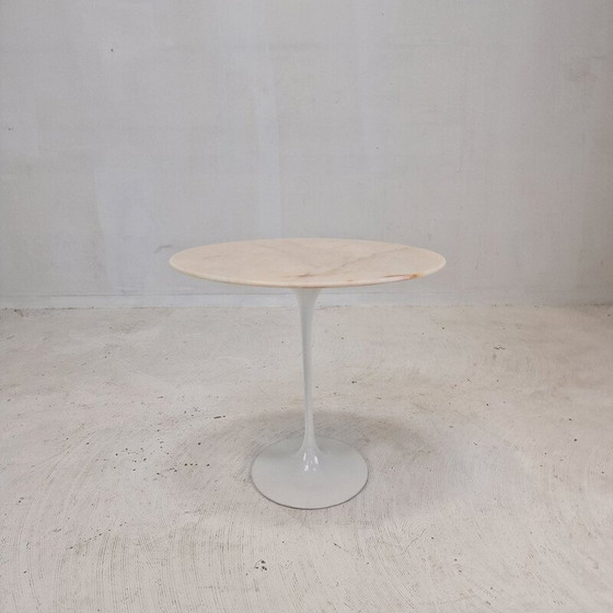Image 1 of Vintage marmeren ovale bijzettafel van Eero Saarinen voor Knoll