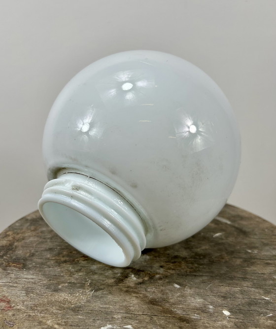 Image 1 of Porseleinen Wanlamp - Hoeklamp - Fabriekslamp