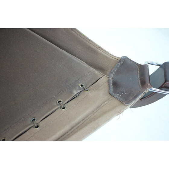 Image 1 of Paar vintage Falcon fauteuils in leer van Sigurd Ressell voor Vatne Møbler, Noorwegen 1970