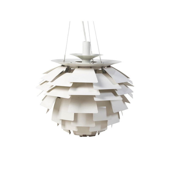 Image 1 of Vintage PH Artichoke witte hanglamp van Poul Henningsen, 1970