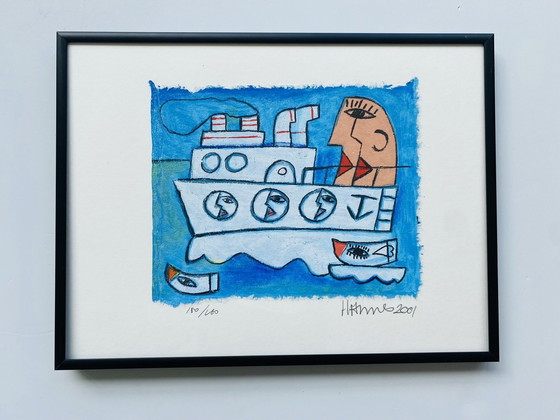 Image 1 of Zeefdruk van Hannes Kuiper W27