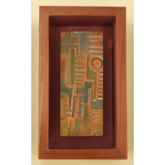 Image 1 of Vintage houten wandlamp, 1950