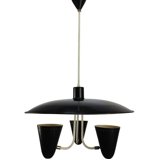 Mid century hanglamp van H. Th. J. A. Busquet voor Hala, Nederland 1950