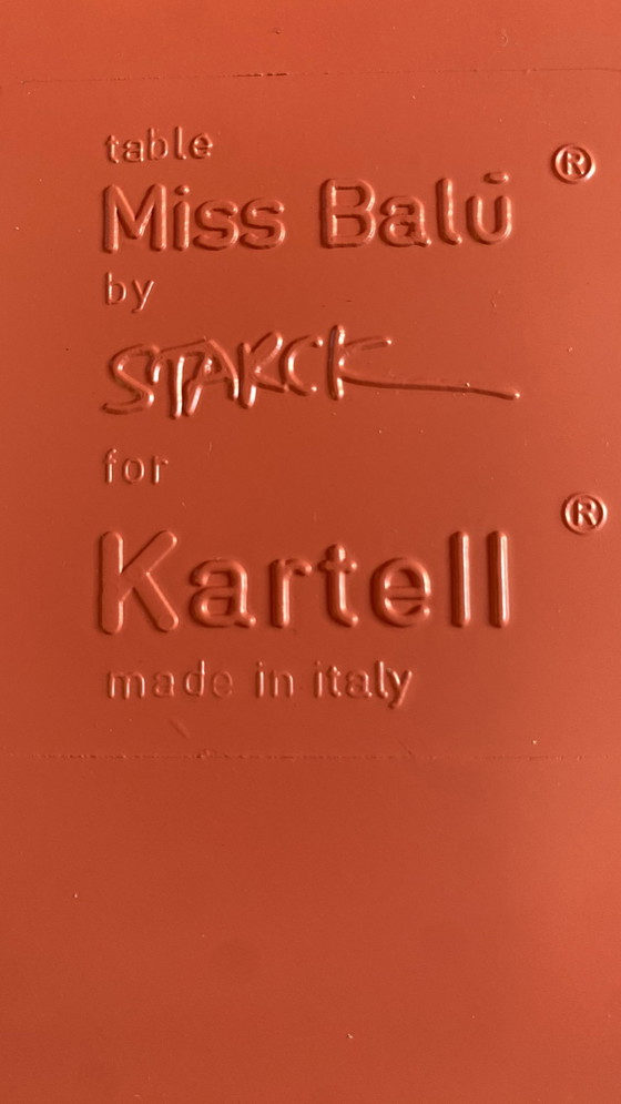 Image 1 of Kartell Miss Balū Tafel By Starck