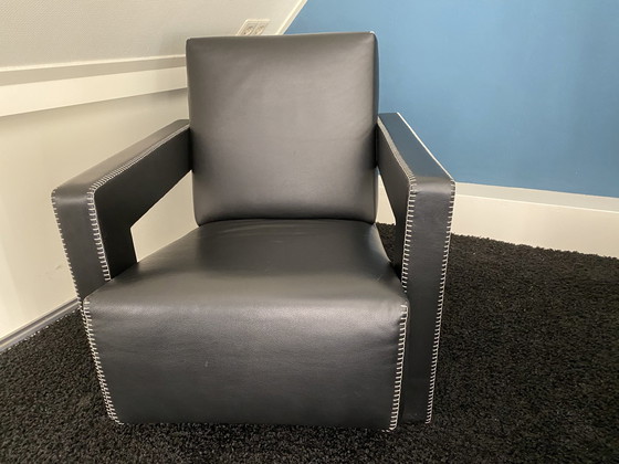 Image 1 of 2X Cassina Fauteuil Utrecht Zwart Leer