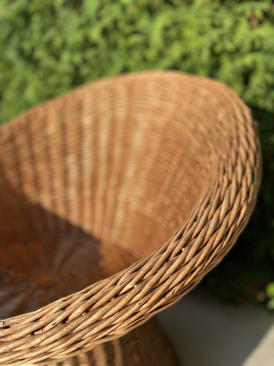 Image 1 of 2x rotan fauteuil / rieten fauteuil