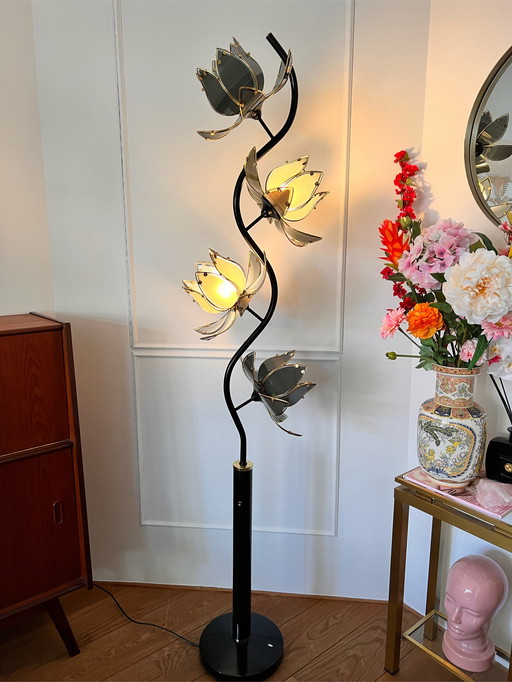 Vintage Lotus vloerlamp