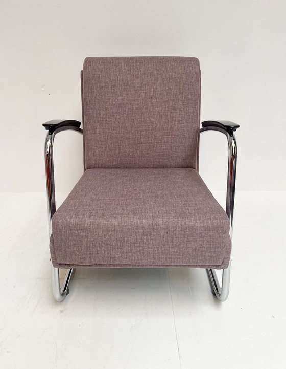 Image 1 of Lavendelkleurige Eminent Fauteuil Van Ahrend De Cirkel, 1950'S