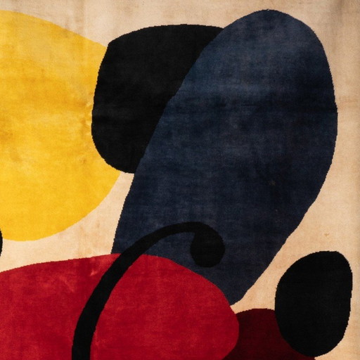 Vintage wollen vloerkleed van Alexander Calder