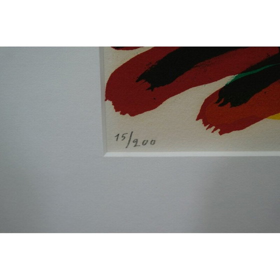 Image 1 of Vintage abstracte litho van Bengt Lindström, Zweden 1970