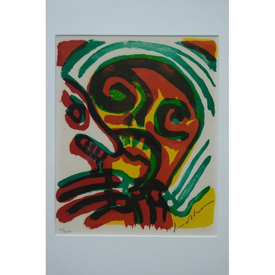 Image 1 of Vintage abstracte litho van Bengt Lindström, Zweden 1970