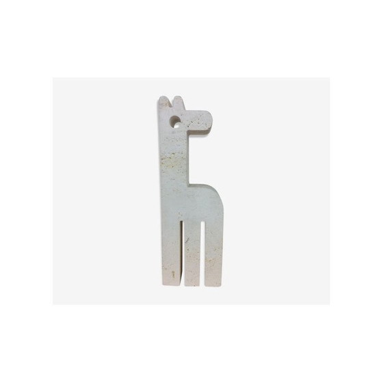 Image 1 of Vintage travertijnen giraffe van Fratelli Mannelli, 1970