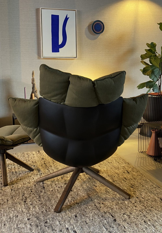 Image 1 of B&B Italia Husk H3G Lounge Chair Met Voetenbank Hp4