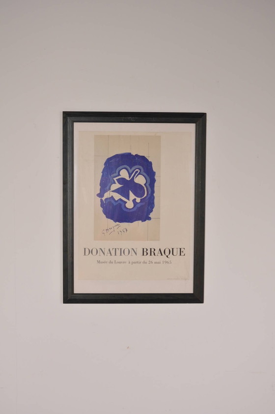 Image 1 of Lithografie uit 1965 door Georges Braque voor Louvre Museum, gedrukt door Mourlot