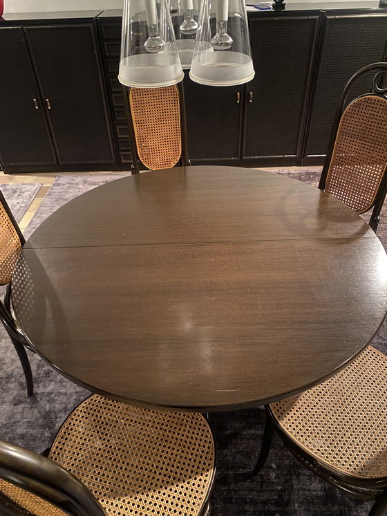 Image 1 of Thonet rozenhouten eettafel