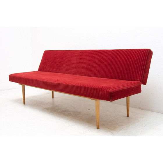 Image 1 of Mid century opklapbaar daybed van Miroslav Navrátil, Tsjecho-Slowakije 1960