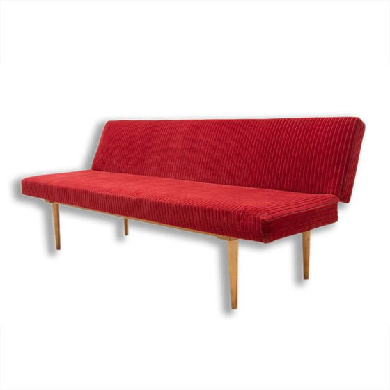 Image 1 of Mid century opklapbaar daybed van Miroslav Navrátil, Tsjecho-Slowakije 1960