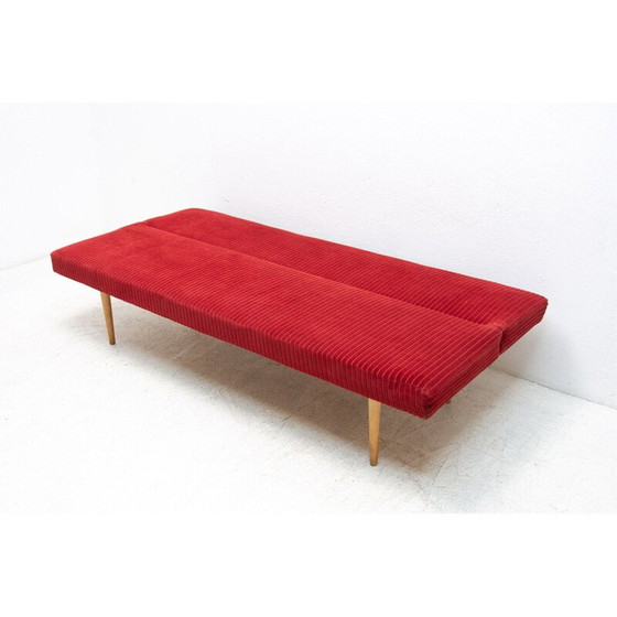 Image 1 of Mid century opklapbaar daybed van Miroslav Navrátil, Tsjecho-Slowakije 1960