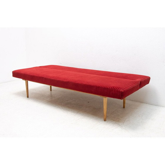 Image 1 of Mid century opklapbaar daybed van Miroslav Navrátil, Tsjecho-Slowakije 1960