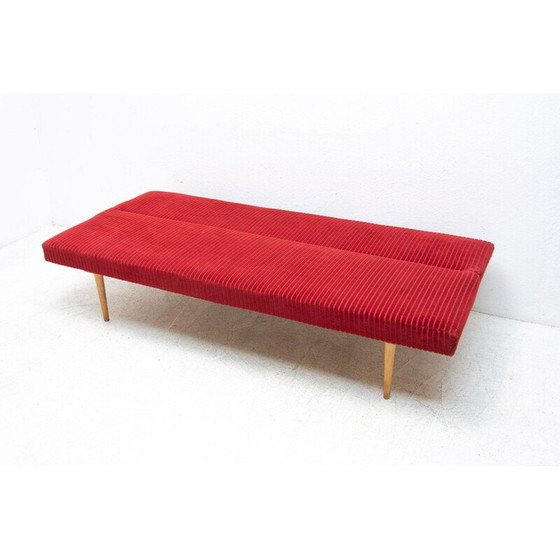 Image 1 of Mid century opklapbaar daybed van Miroslav Navrátil, Tsjecho-Slowakije 1960