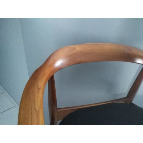 Image 1 of Vintage teakhouten fauteuil van IllUM Wikkelso voor Deense Niels Eilersen 1960