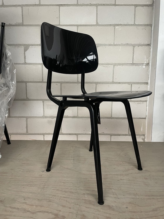 Image 1 of 4X Ahrend Revolt Chair Hoogglans Zwart (Nieuw)