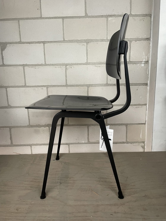 Image 1 of 4X Ahrend Revolt Chair Hoogglans Zwart (Nieuw)