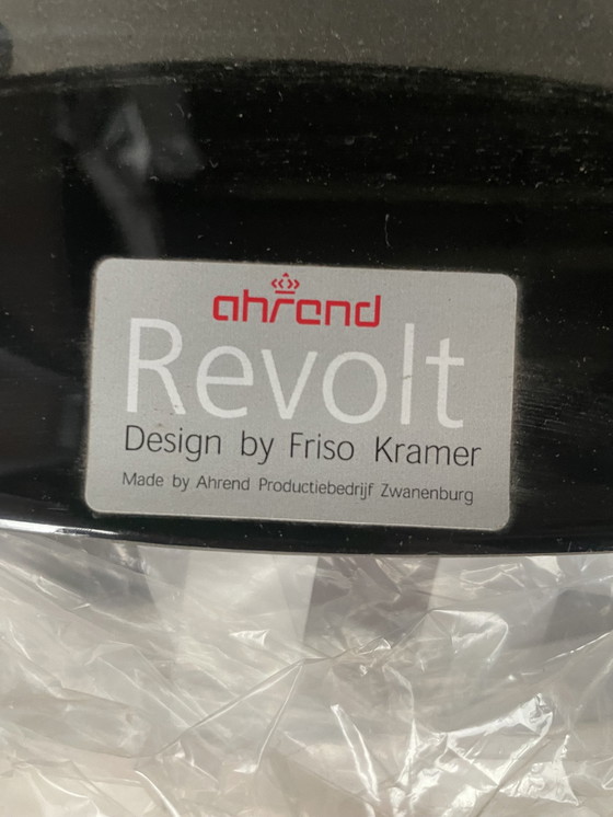 Image 1 of 4X Ahrend Revolt Chair Hoogglans Zwart (Nieuw)